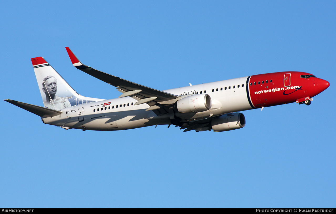 Aircraft Photo of SE-RPL | Boeing 737-8JP | Norwegian | AirHistory.net #473301