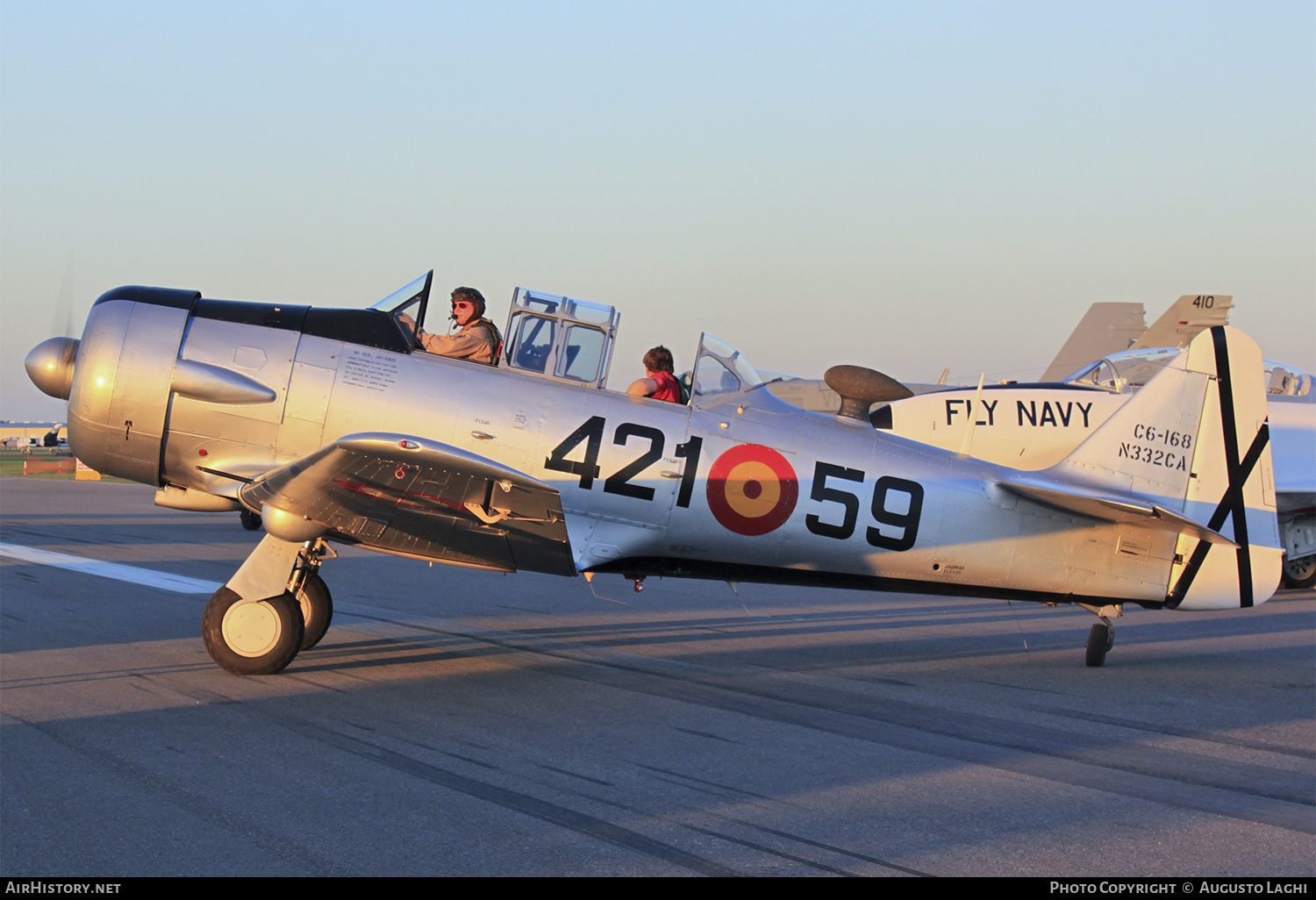 Aircraft Photo of N332CA / C6-168 | North American T-6G Texan | Spain - Air Force | AirHistory.net #473325