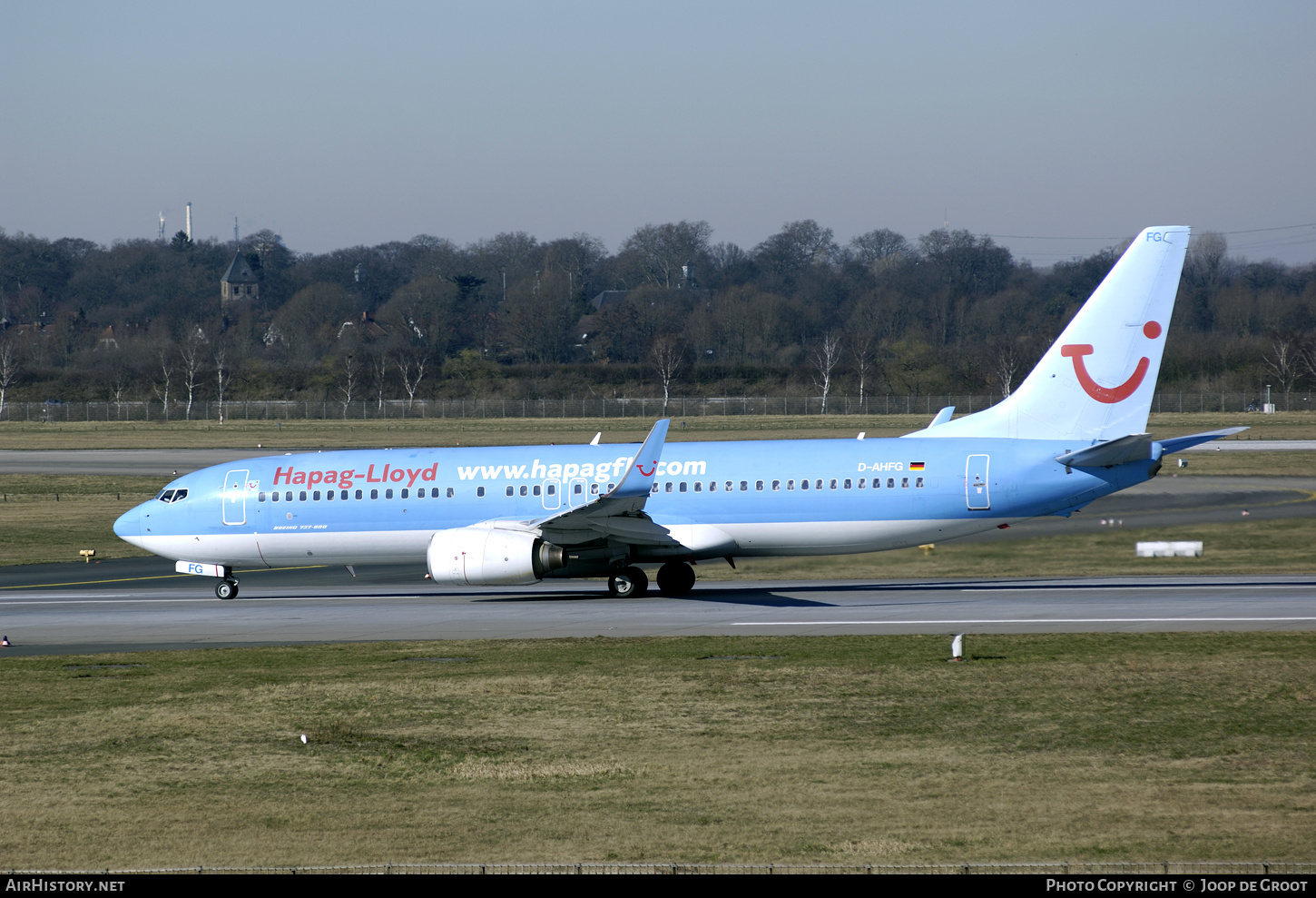 Aircraft Photo of D-AHFG | Boeing 737-8K5 | Hapag-Lloyd | AirHistory.net #473353