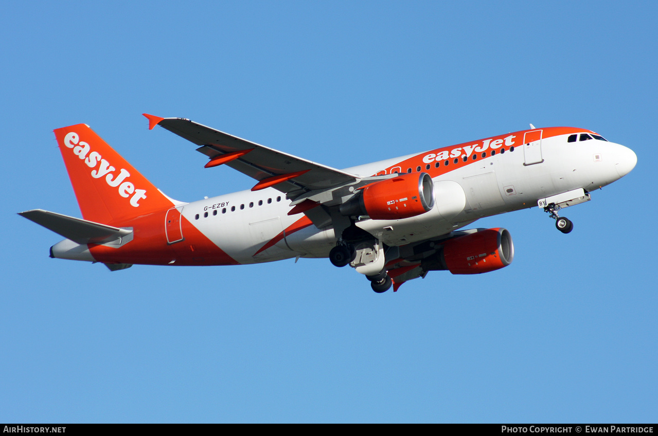 Aircraft Photo of G-EZBY | Airbus A319-111 | EasyJet | AirHistory.net #473365