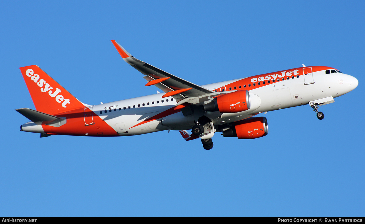 Aircraft Photo of G-EZRY | Airbus A320-214 | EasyJet | AirHistory.net #473370