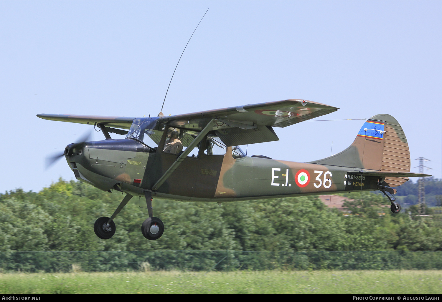 Aircraft Photo of I-EIAW / MM61-2963 | Cessna O-1E Bird Dog | Italy - Army | AirHistory.net #473406