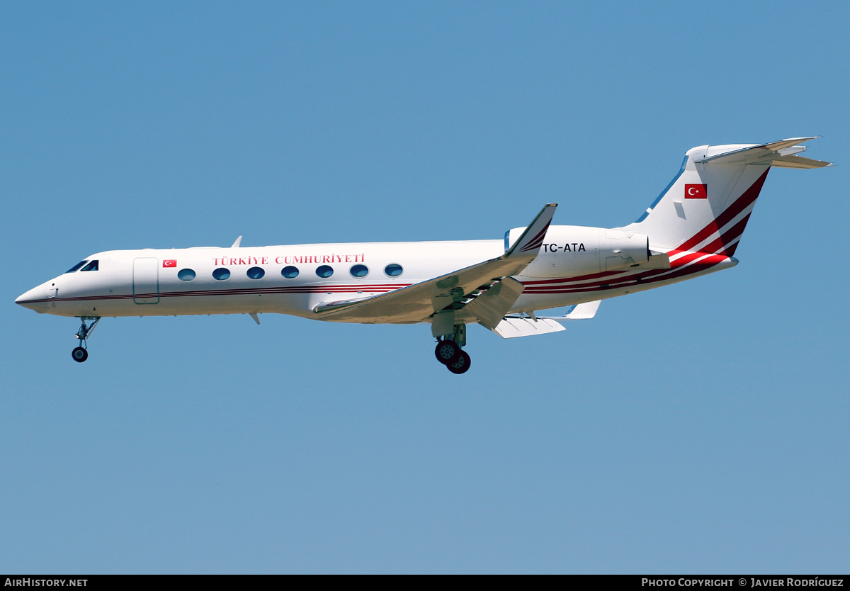 Aircraft Photo of TC-ATA | Gulfstream Aerospace G-V-SP Gulfstream G550 | Turkey Government | AirHistory.net #473434