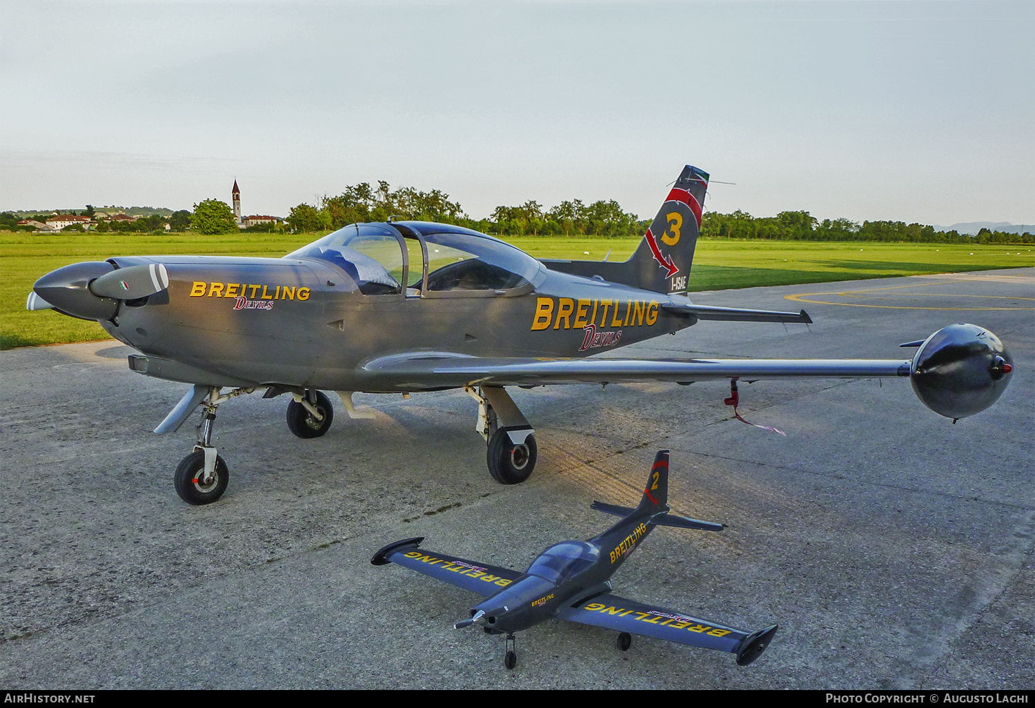 Aircraft Photo of I-ISAE | SIAI-Marchetti SF-260D | Breitling Devils | AirHistory.net #473548