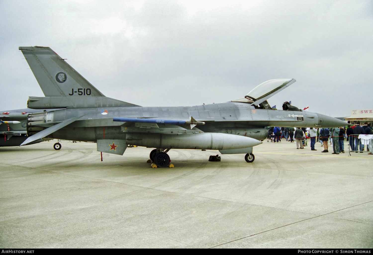 Aircraft Photo of J-510 | General Dynamics F-16A Fighting Falcon | Netherlands - Air Force | AirHistory.net #473560