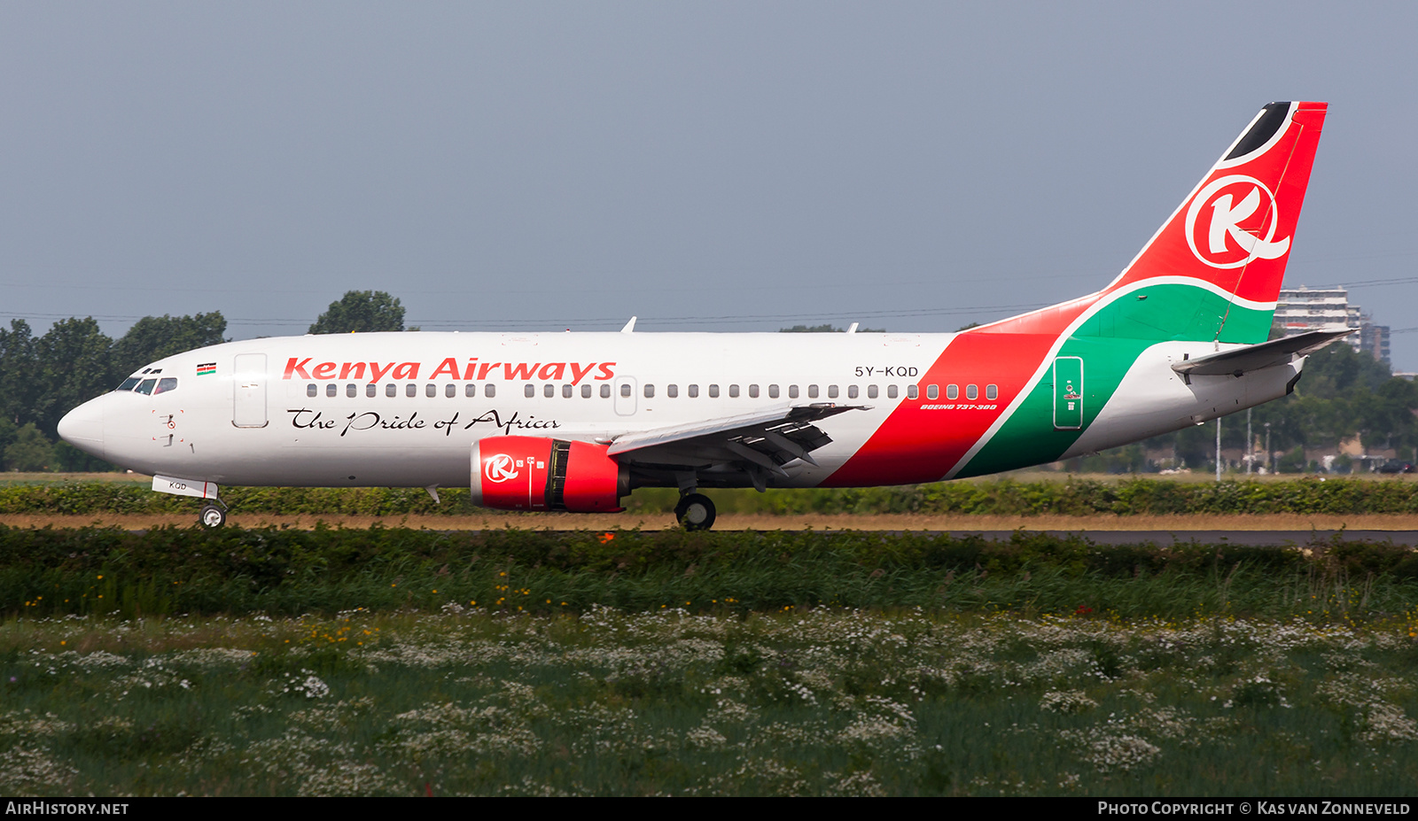 Aircraft Photo of 5Y-KQD | Boeing 737-3U8 | Kenya Airways | AirHistory.net #473643