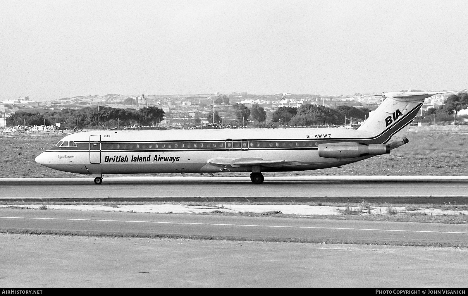 Aircraft Photo of G-AWWZ | BAC 111-509EW One-Eleven | British Island Airways - BIA | AirHistory.net #473654