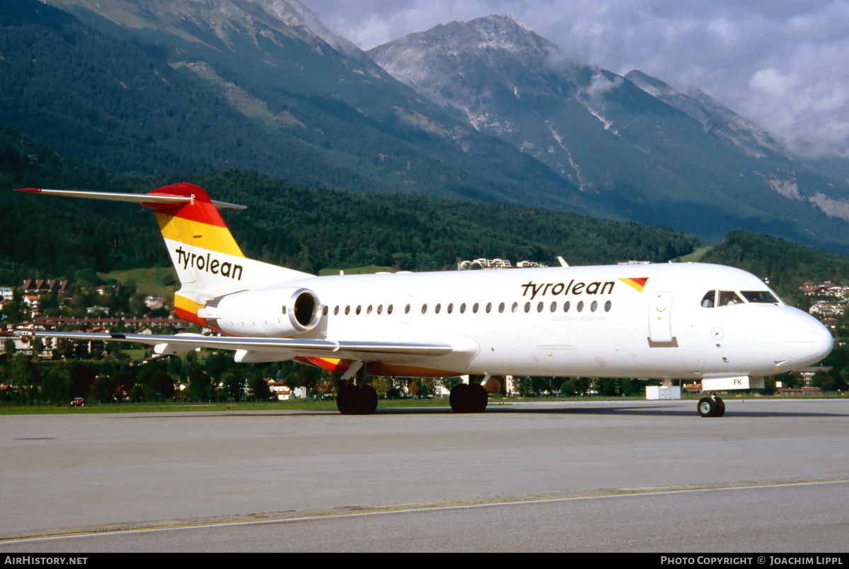 Aircraft Photo of OE-LFK | Fokker 70 (F28-0070) | Tyrolean Airways | AirHistory.net #473655