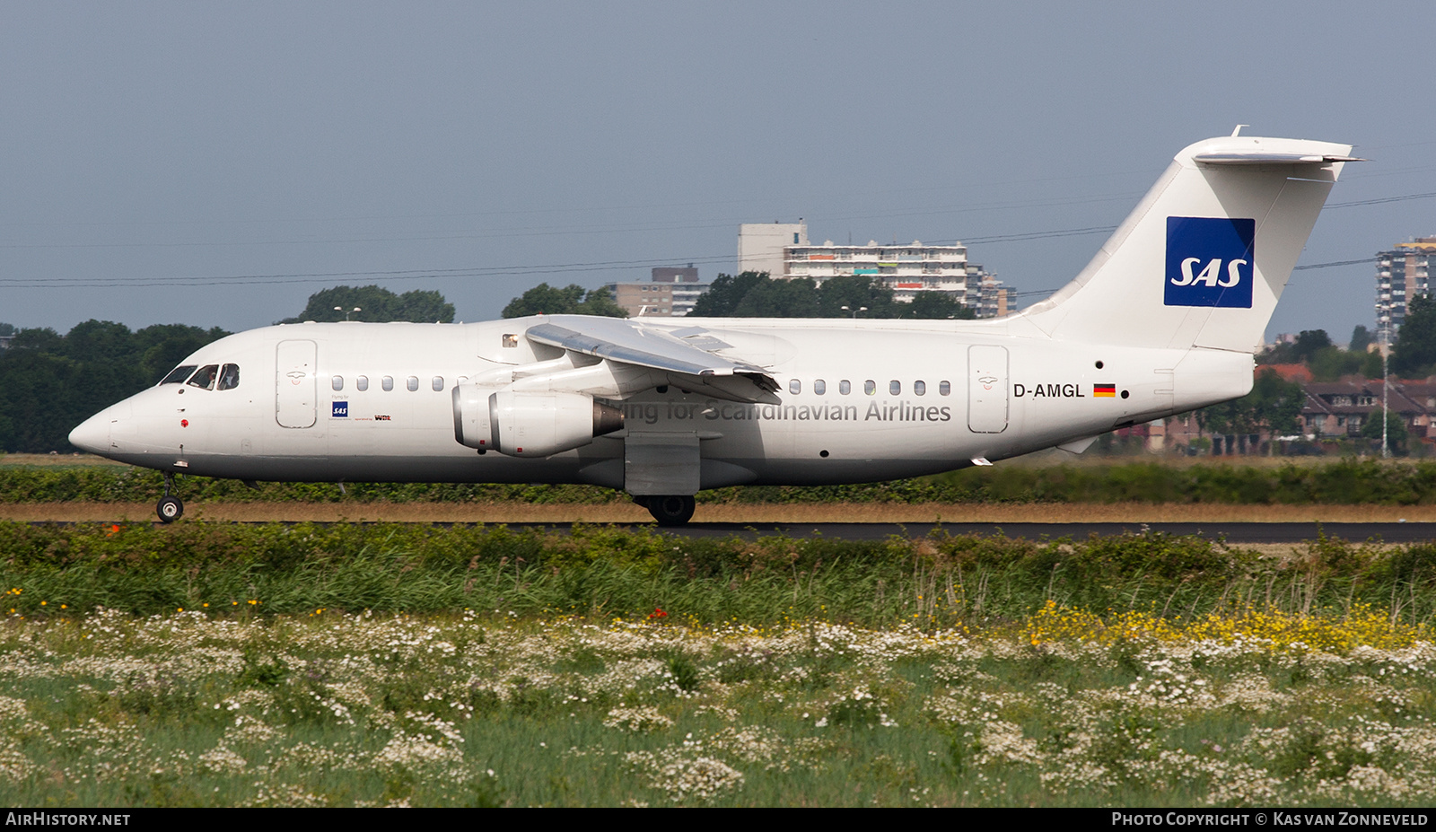 Aircraft Photo of D-AMGL | British Aerospace BAe-146-200 | Scandinavian Airlines - SAS | AirHistory.net #473661