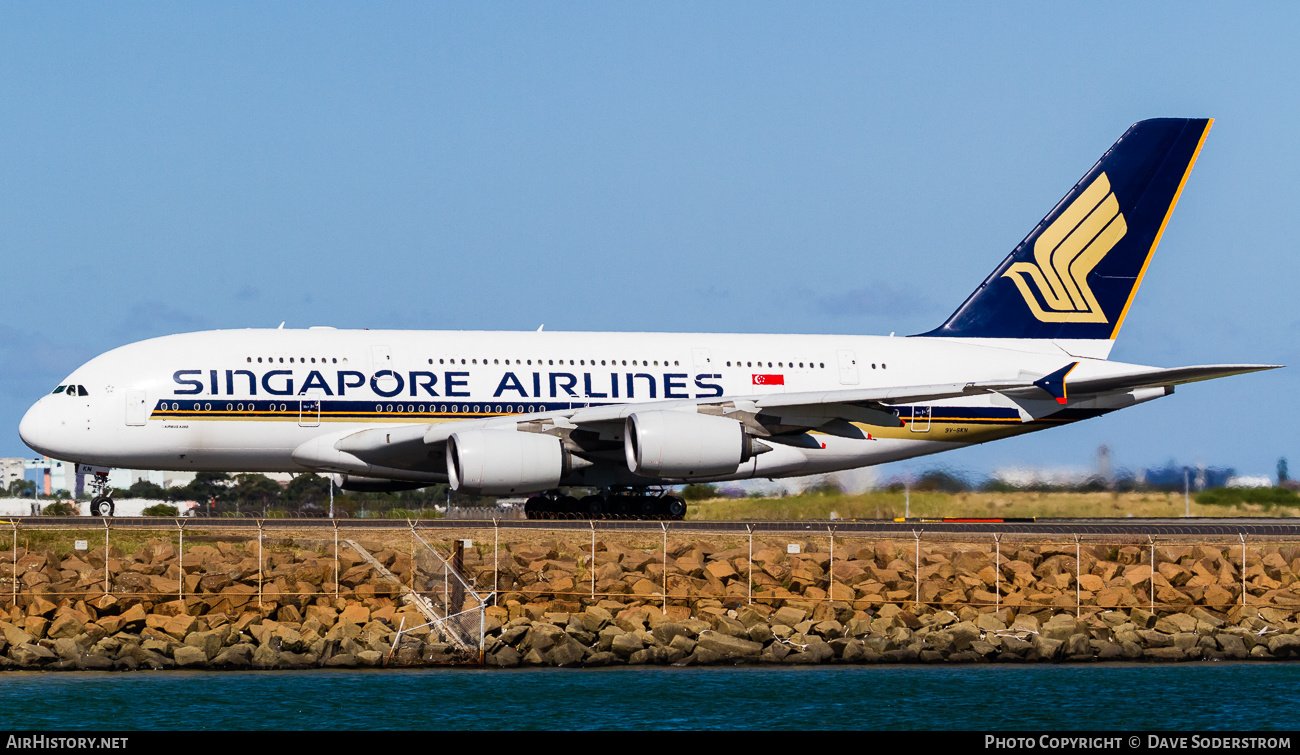 Aircraft Photo of 9V-SKN | Airbus A380-841 | Singapore Airlines | AirHistory.net #473689