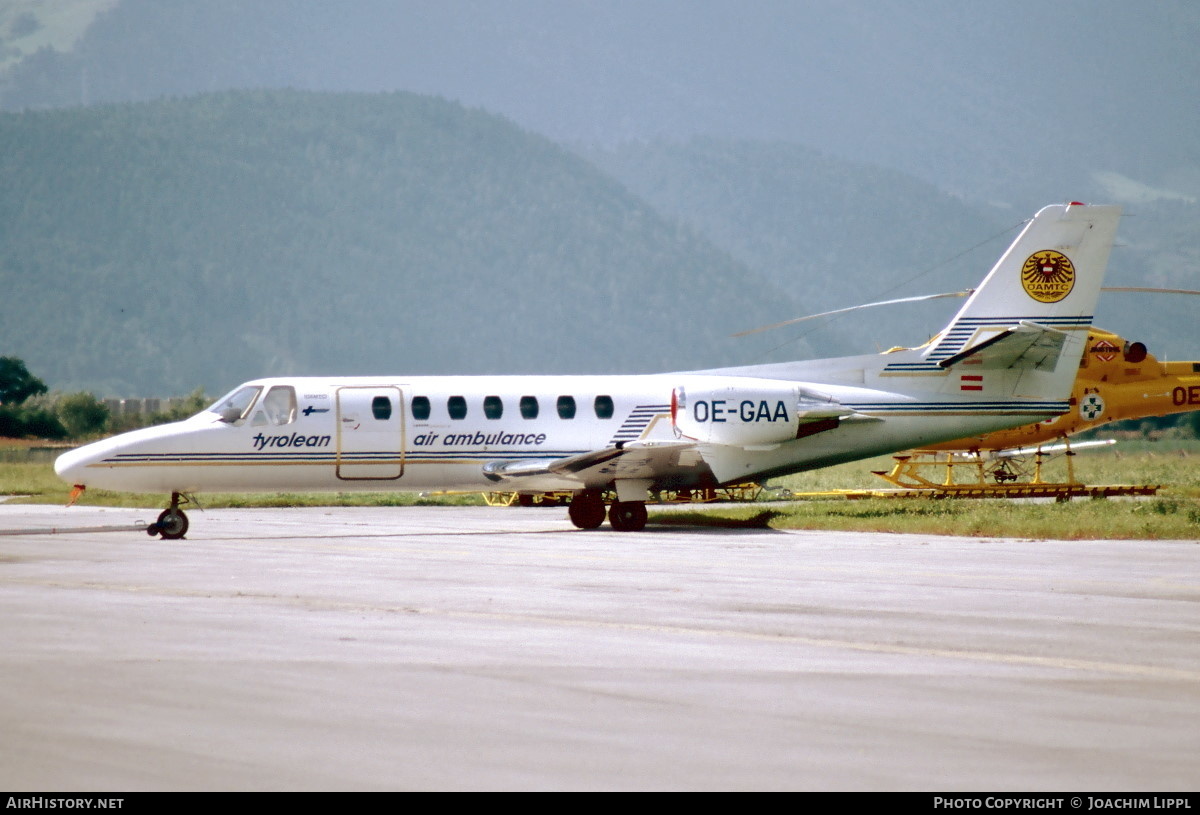 Aircraft Photo of OE-GAA | Cessna 560 Citation V | Tyrolean Air Ambulance | AirHistory.net #473692