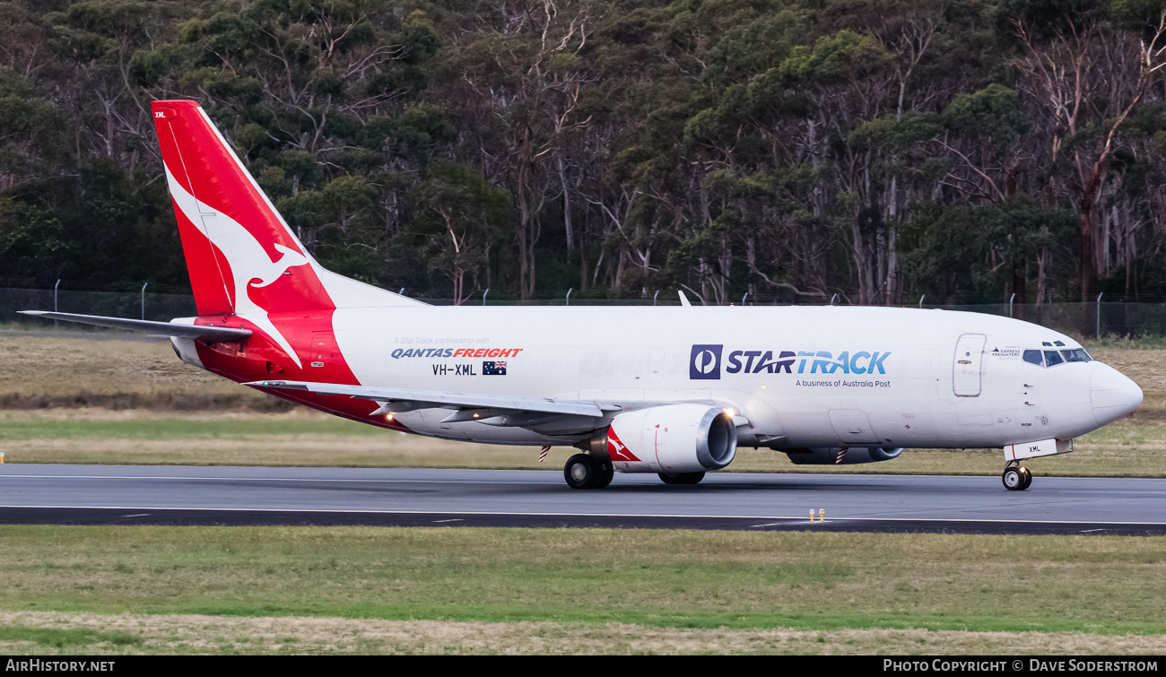 Aircraft Photo of VH-XML | Boeing 737-376 | StarTrack | AirHistory.net #473698