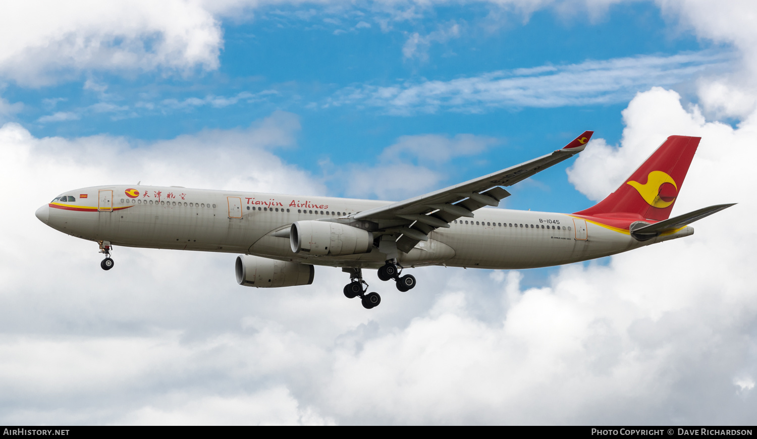 Aircraft Photo of B-1045 | Airbus A330-343 | Tianjin Airlines | AirHistory.net #473700