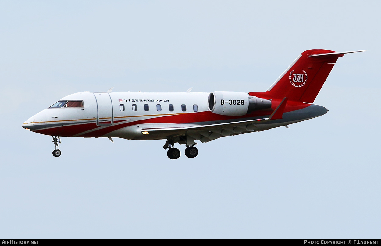 Aircraft Photo of B-3028 | Bombardier Challenger 605 (CL-600-2B16) | Wanfeng Aviation | AirHistory.net #473706