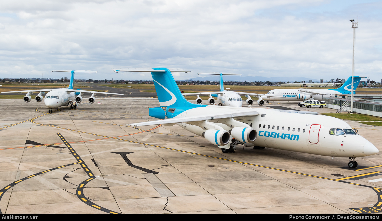 Aircraft Photo of VH-NJP | British Aerospace Avro 146-RJ100 | Cobham Aviation Services | AirHistory.net #473711