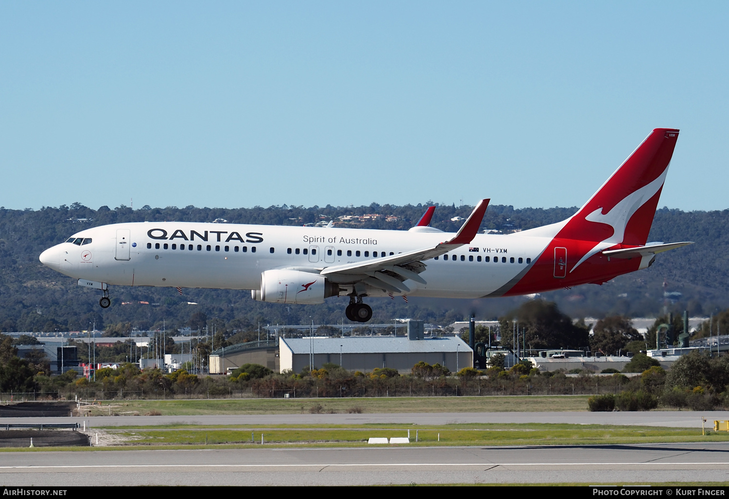 Aircraft Photo of VH-VXM | Boeing 737-838 | Qantas | AirHistory.net #473717