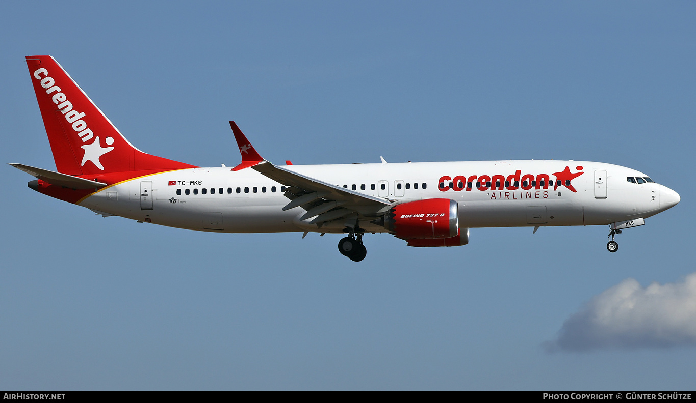 Aircraft Photo of TC-MKS | Boeing 737-8 Max 8 | Corendon Airlines | AirHistory.net #473728