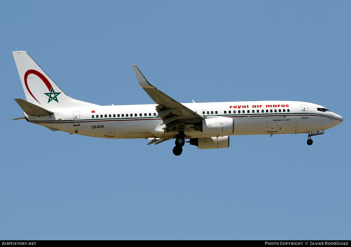 Aircraft Photo of CN-ROR | Boeing 737-8B6 | Royal Air Maroc - RAM | AirHistory.net #473766