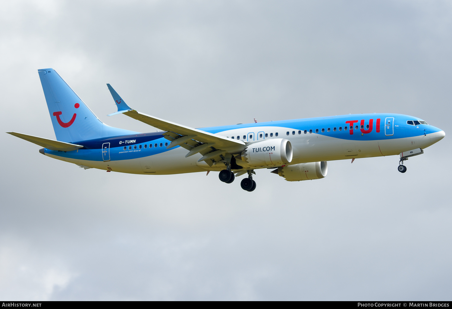 Aircraft Photo of G-TUMN | Boeing 737-8 Max 8 | TUI | AirHistory.net #473773