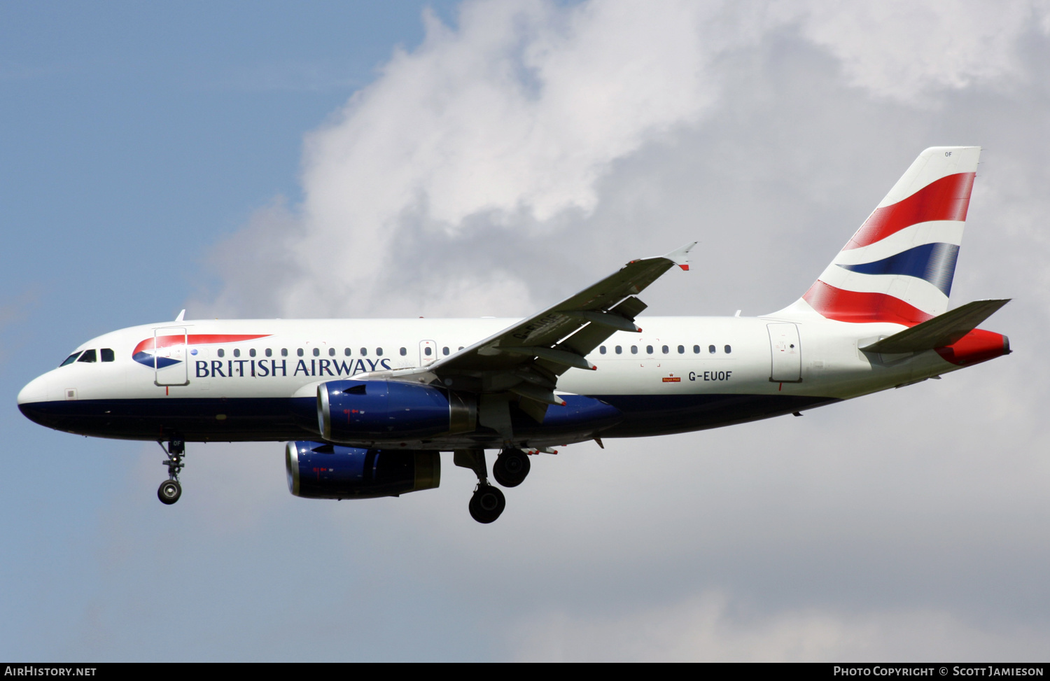 Aircraft Photo of G-EUOF | Airbus A319-131 | British Airways | AirHistory.net #473793