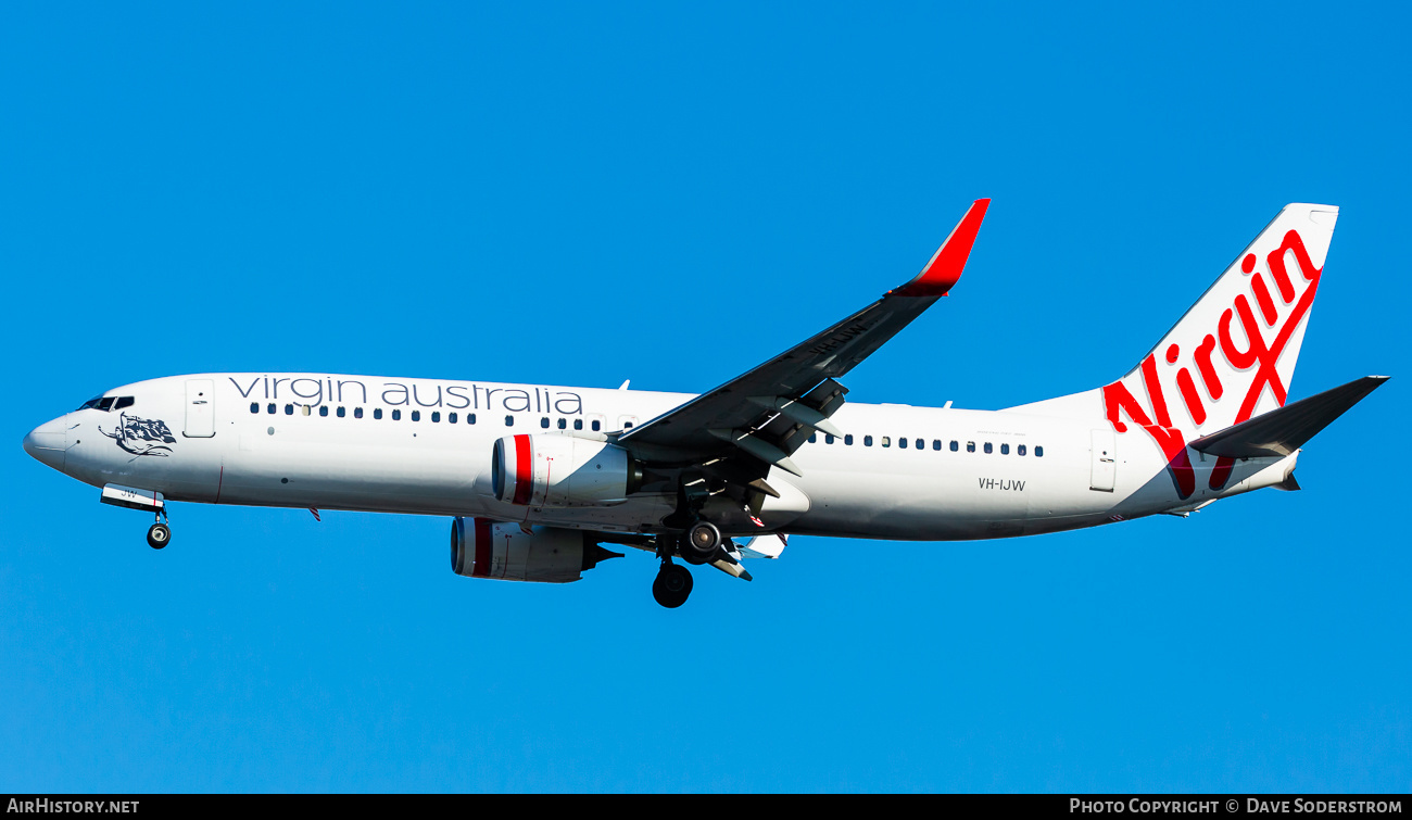 Aircraft Photo of VH-IJW | Boeing 737-8SA | Virgin Australia Airlines | AirHistory.net #473852