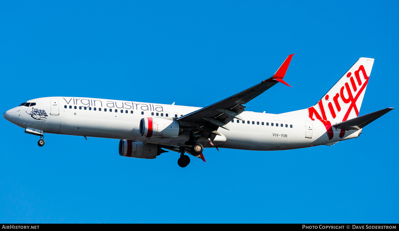 Aircraft Photo of VH-YIR | Boeing 737-8FE | Virgin Australia Airlines | AirHistory.net #473916