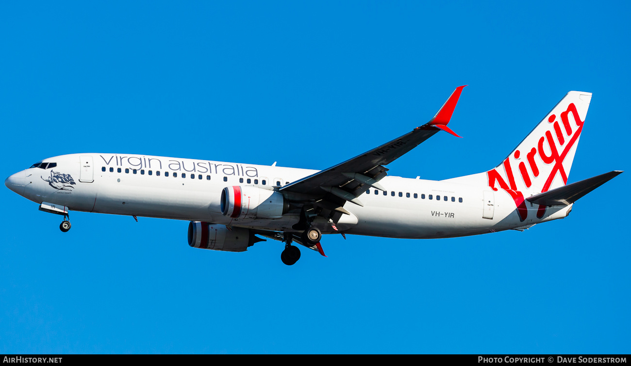 Aircraft Photo of VH-YIR | Boeing 737-8FE | Virgin Australia Airlines | AirHistory.net #473916