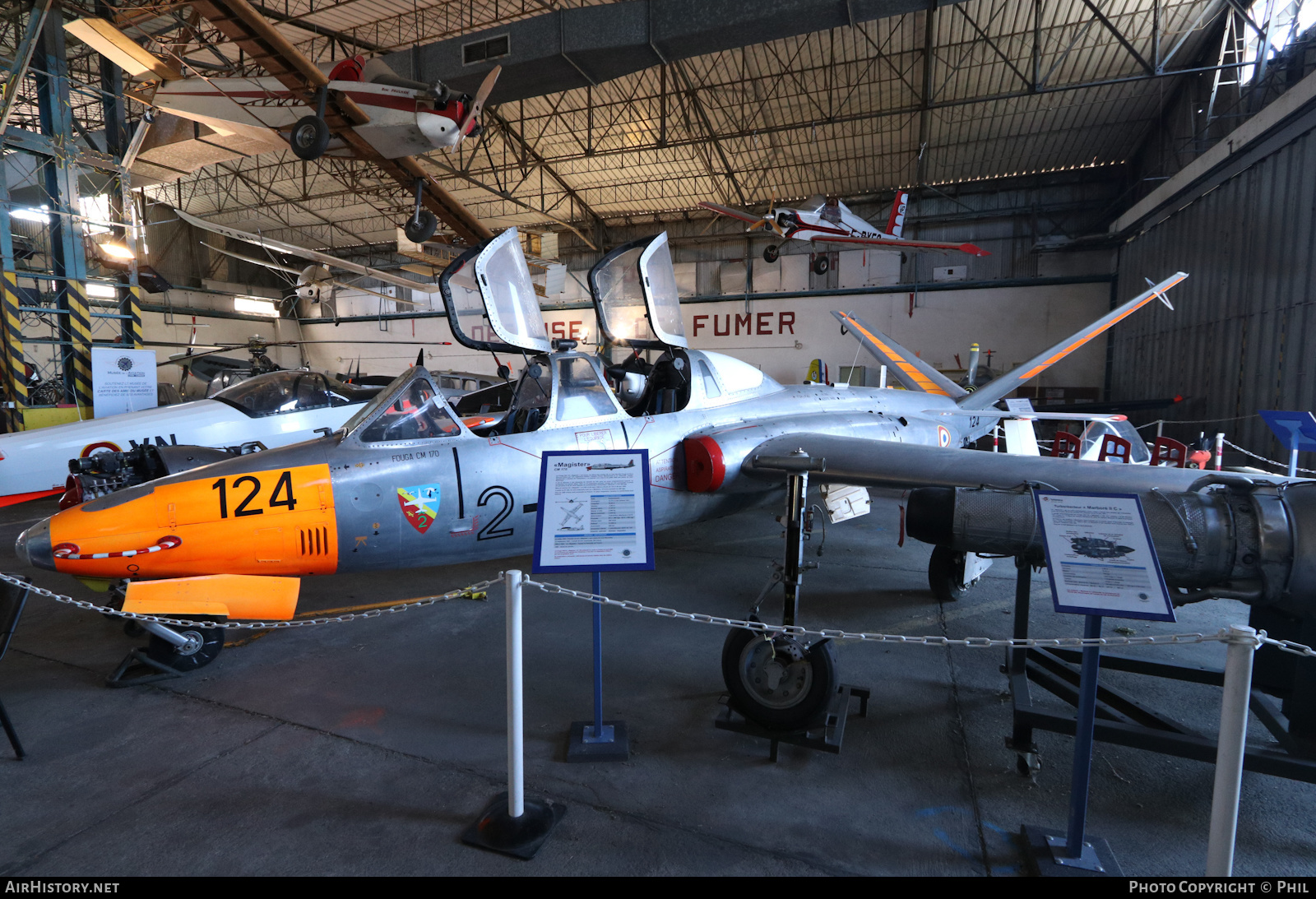 Aircraft Photo of 124 | Fouga CM-170R Magister | France - Air Force | AirHistory.net #474016