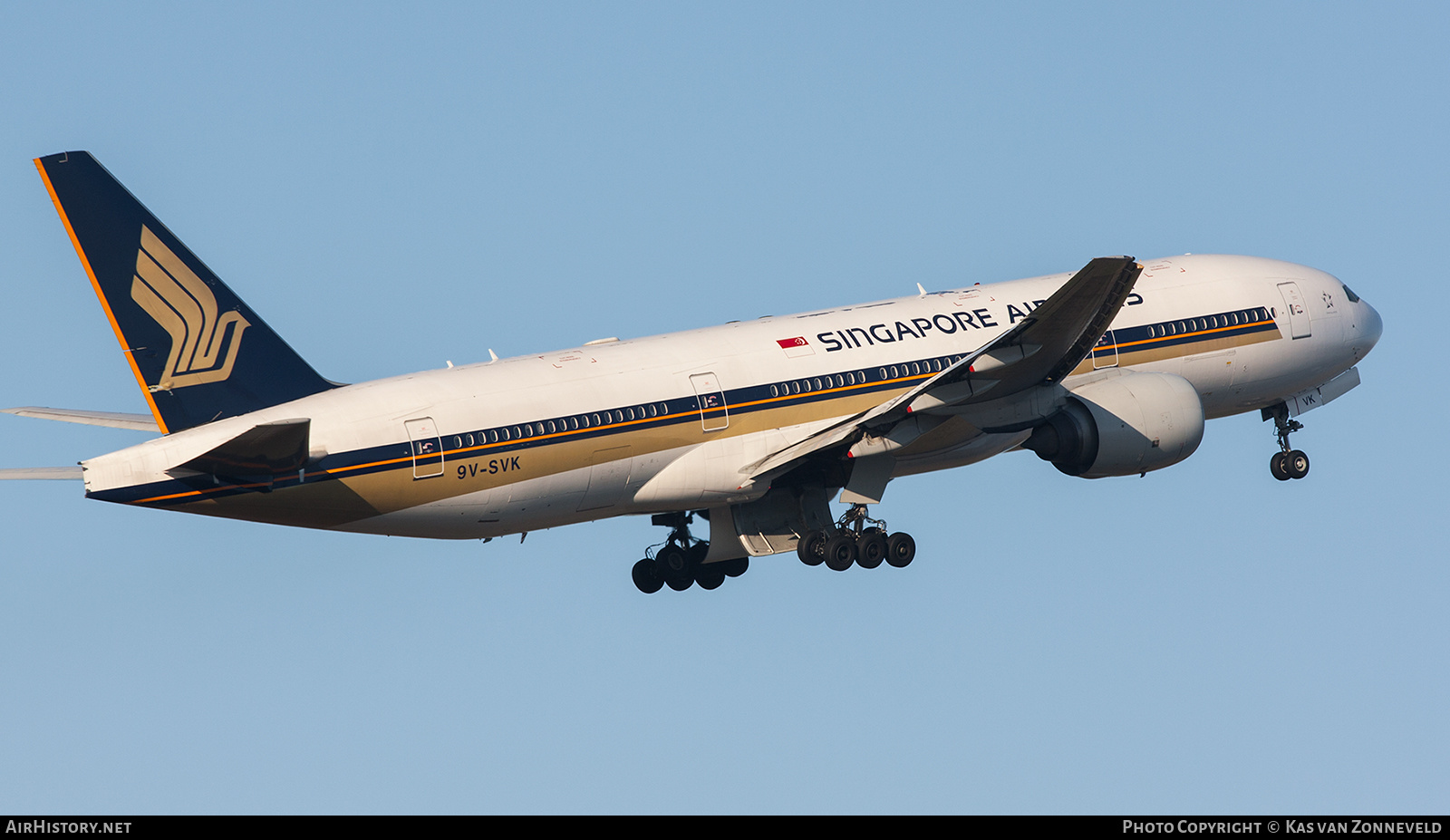 Aircraft Photo of 9V-SVK | Boeing 777-212/ER | Singapore Airlines | AirHistory.net #474029