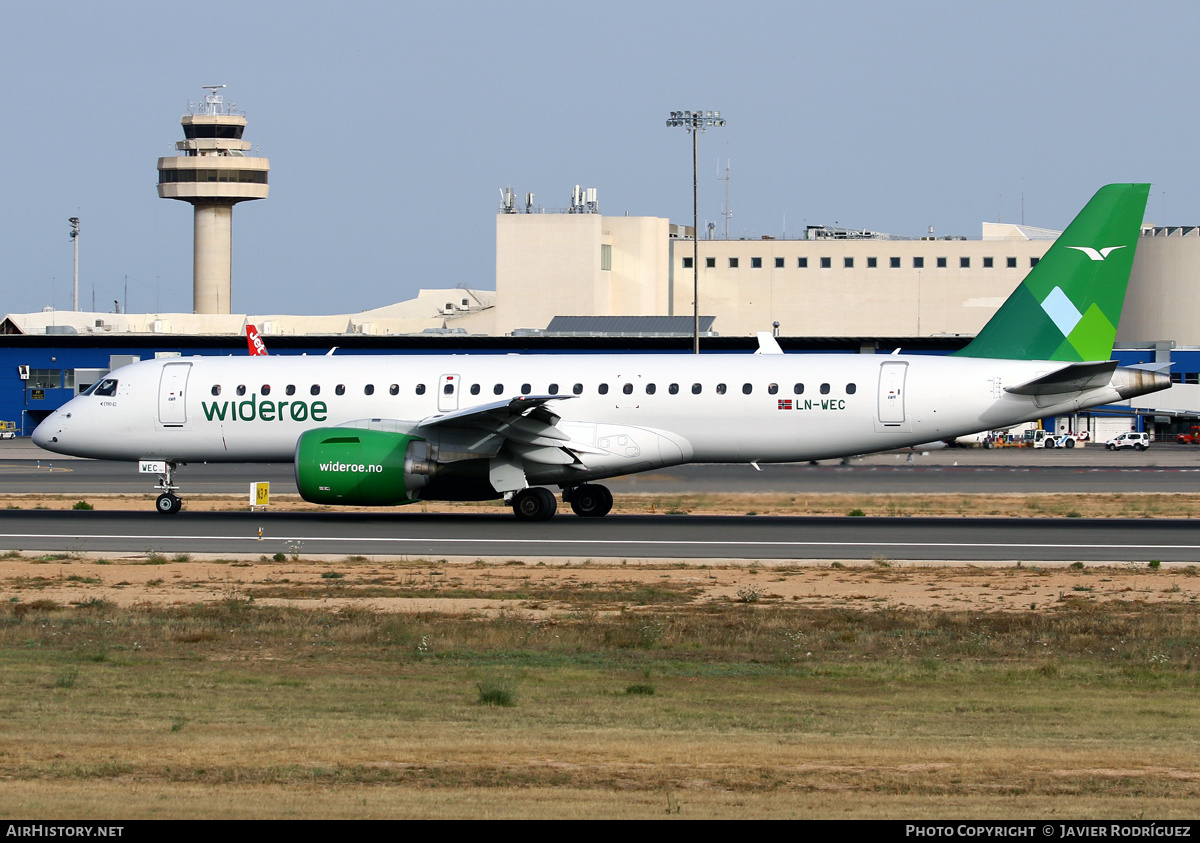 Aircraft Photo of LN-WEC | Embraer 190-E2 (ERJ-190-300) | Widerøe | AirHistory.net #474149