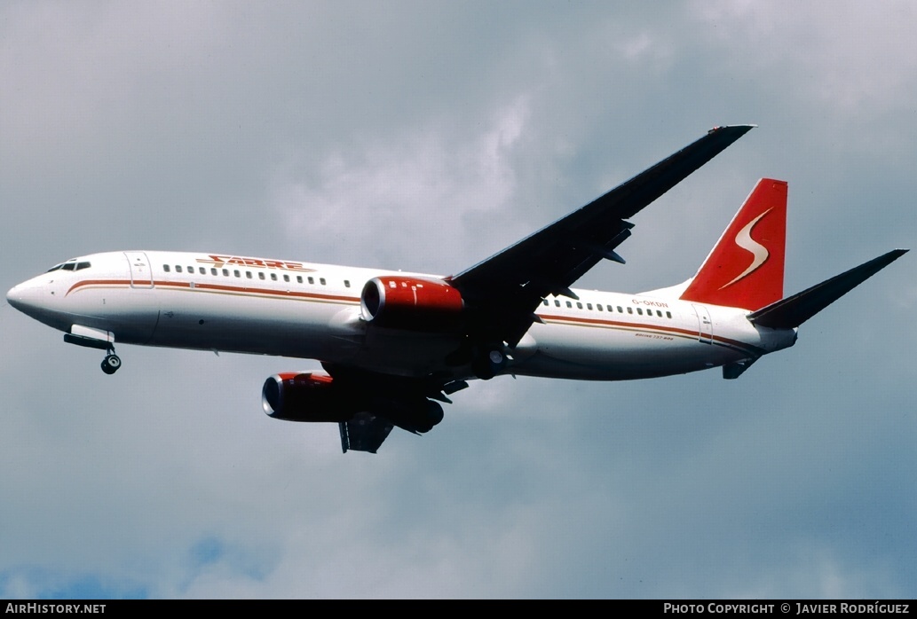 Aircraft Photo of G-OKDN | Boeing 737-8Q8 | Sabre Airways | AirHistory.net #474165