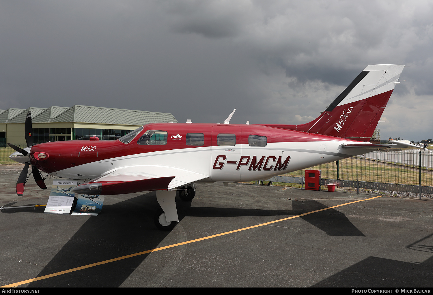 Aircraft Photo of G-PMCM | Piper PA-46-600TP M600 SLS | AirHistory.net #474167