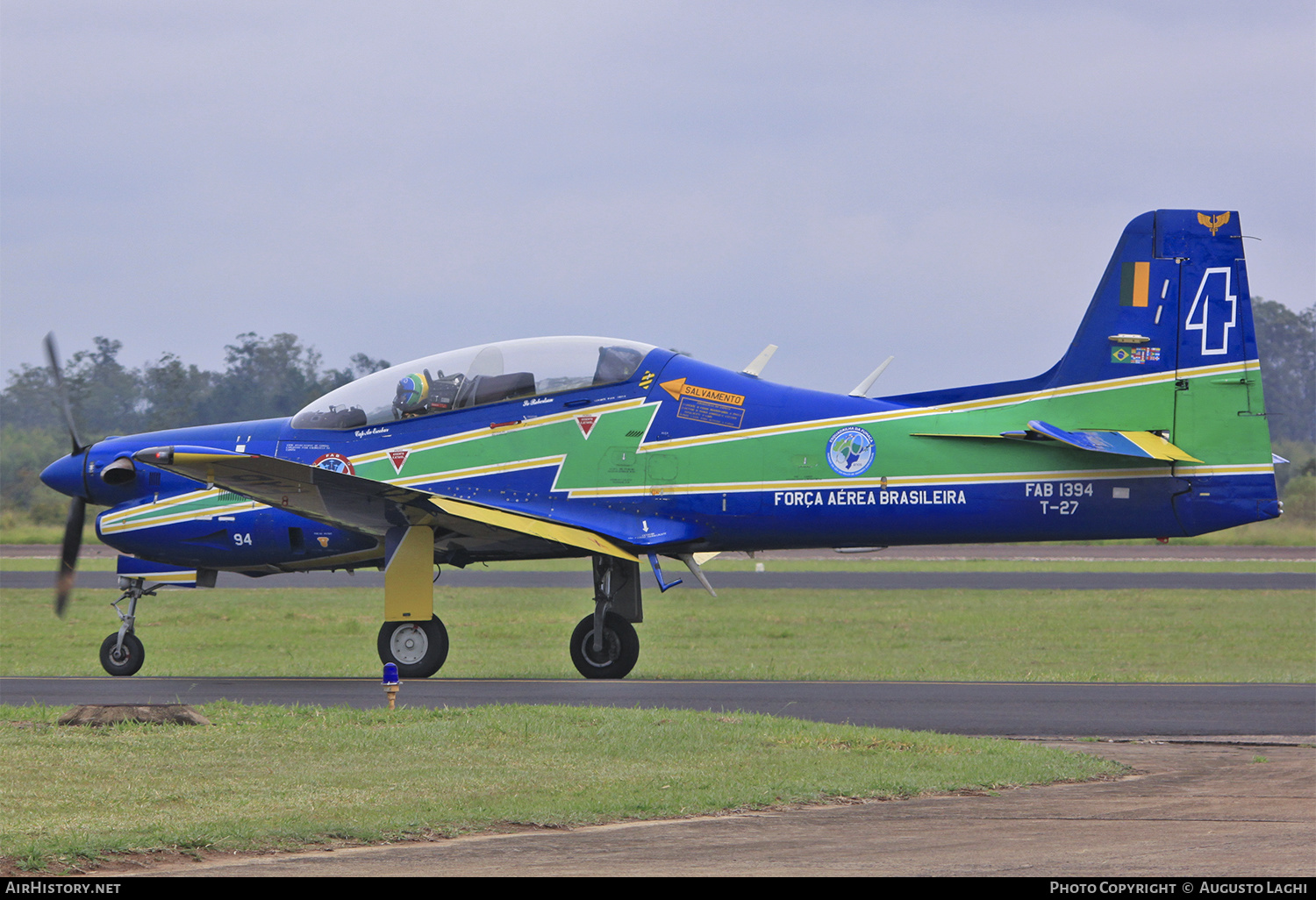 Aircraft Photo of 1394 | Embraer T-27 Tucano | Brazil - Air Force | AirHistory.net #474235