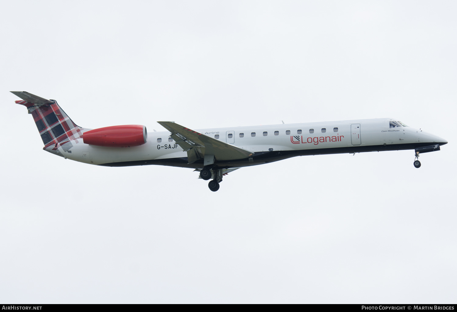 Aircraft Photo of G-SAJF | Embraer ERJ-145EP (EMB-145EP) | Loganair | AirHistory.net #474248