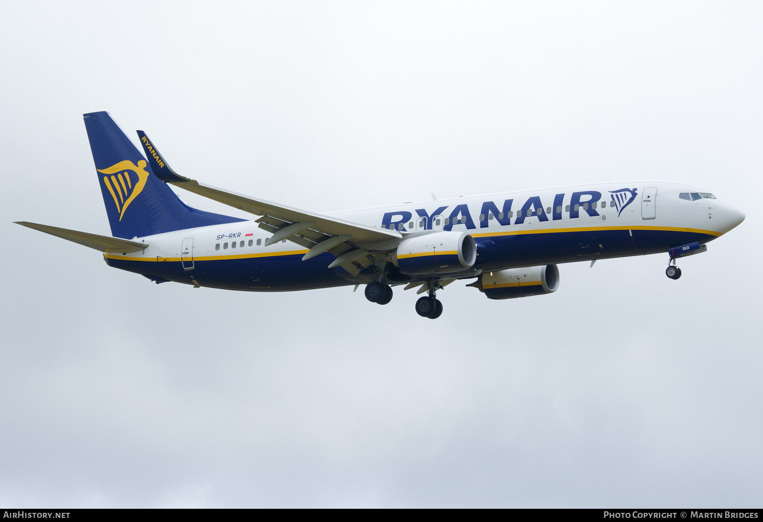 Aircraft Photo of SP-RKR | Boeing 737-8AS | Ryanair | AirHistory.net #474254