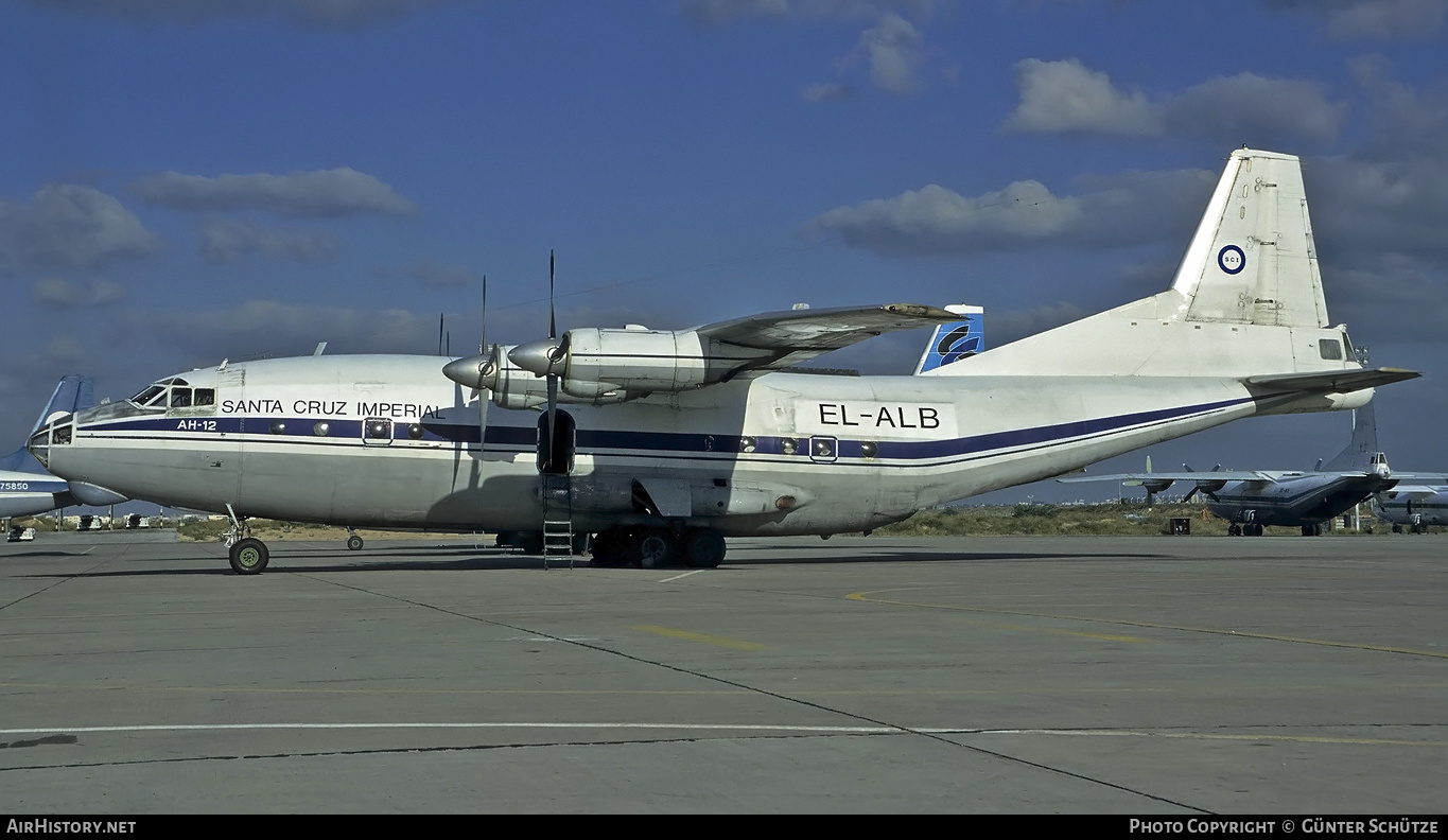 Aircraft Photo of EL-ALB | Antonov An-12TBP | Santa Cruz Imperial - SCI | AirHistory.net #474264