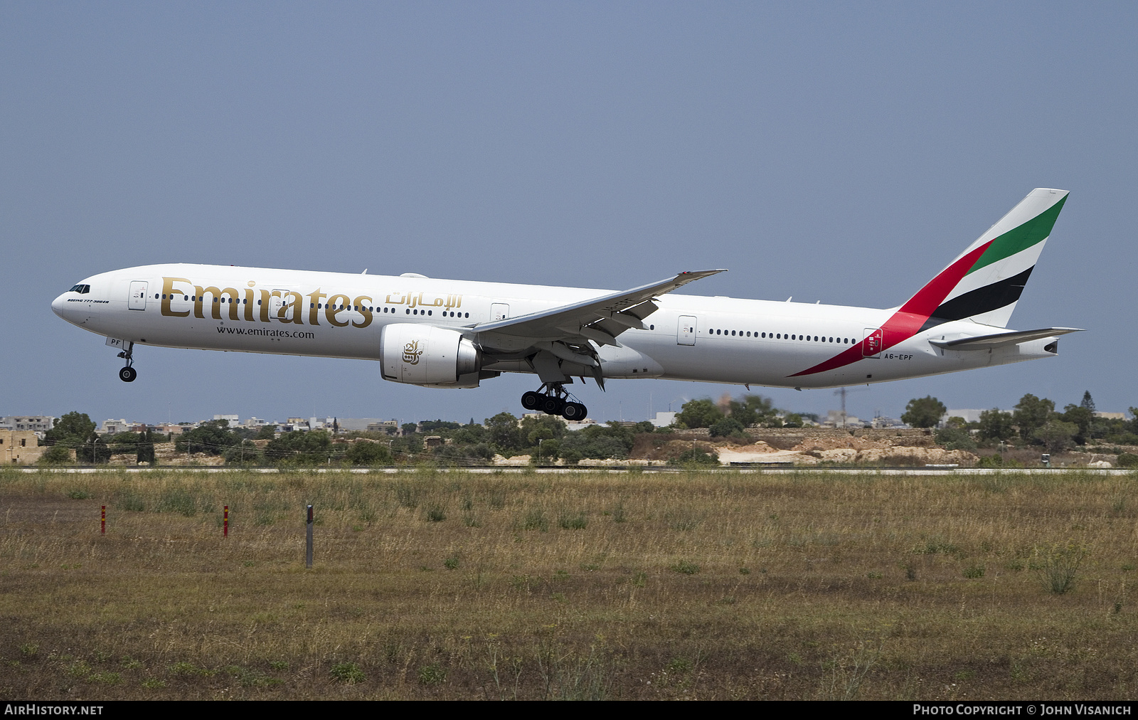 Aircraft Photo of A6-EPF | Boeing 777-31H/ER | Emirates | AirHistory.net #474285