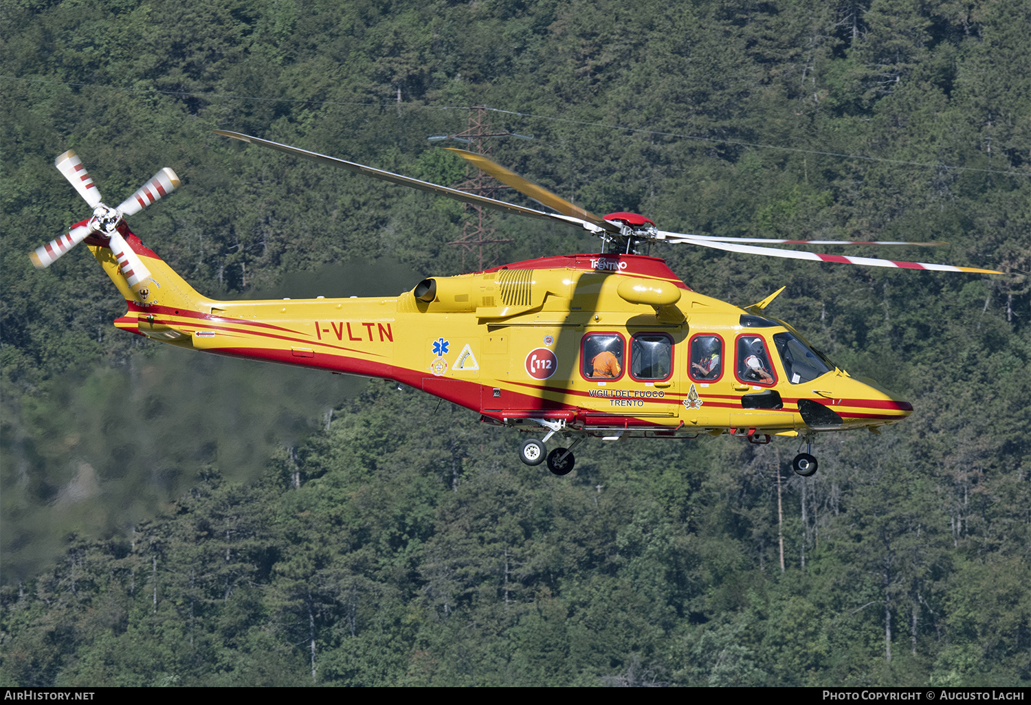 Aircraft Photo of I-VLTN | Leonardo AW-139 | Vigili del Fuoco Trento | AirHistory.net #474297