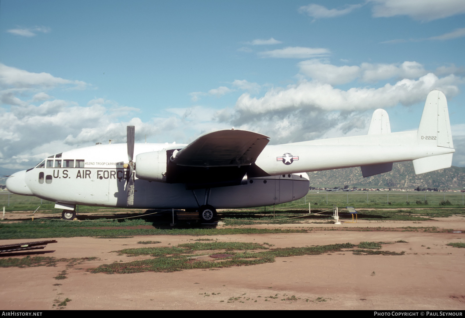 Aircraft Photo of 0-22122 | Fairchild C-119G Flying Boxcar | USA - Air Force | AirHistory.net #474323