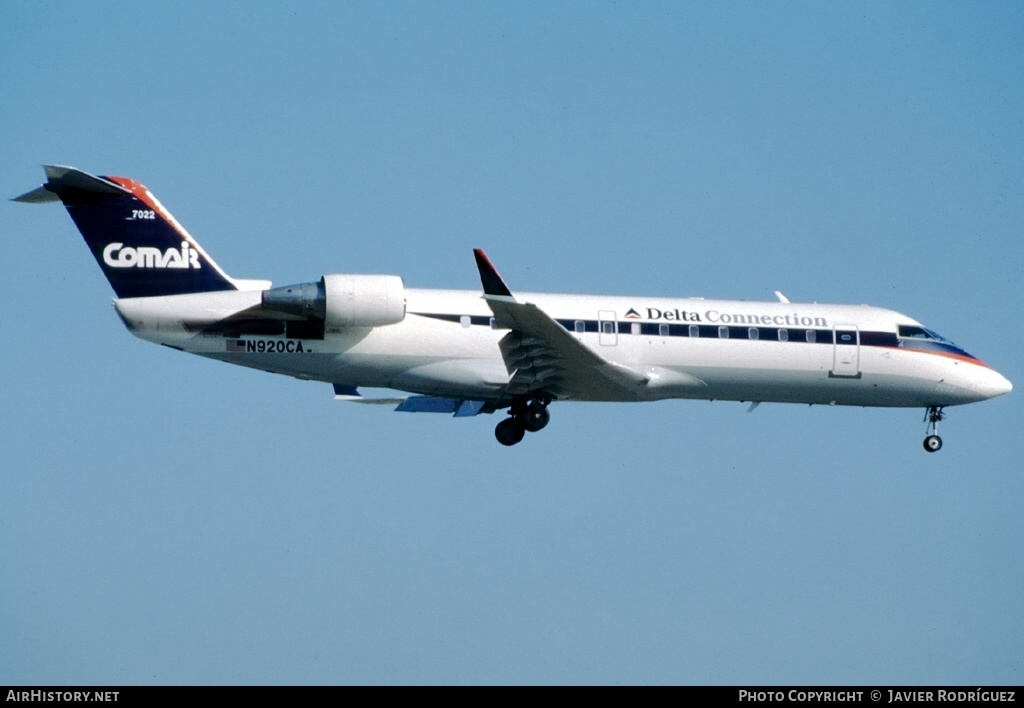Aircraft Photo of N920CA | Canadair CRJ-100ER (CL-600-2B19) | Delta Connection | AirHistory.net #474334