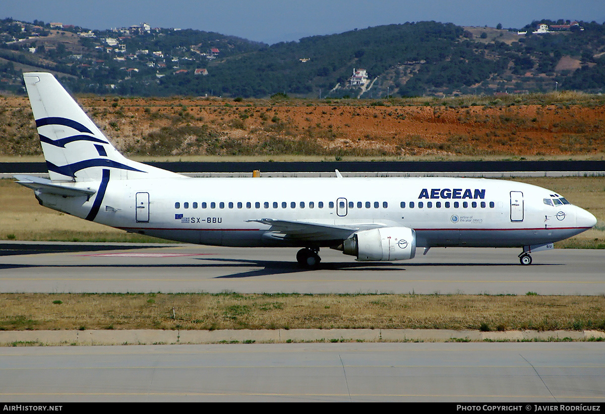 Aircraft Photo of SX-BBU | Boeing 737-33A | Aegean Cronus Airlines | Aegean Airlines | AirHistory.net #474346