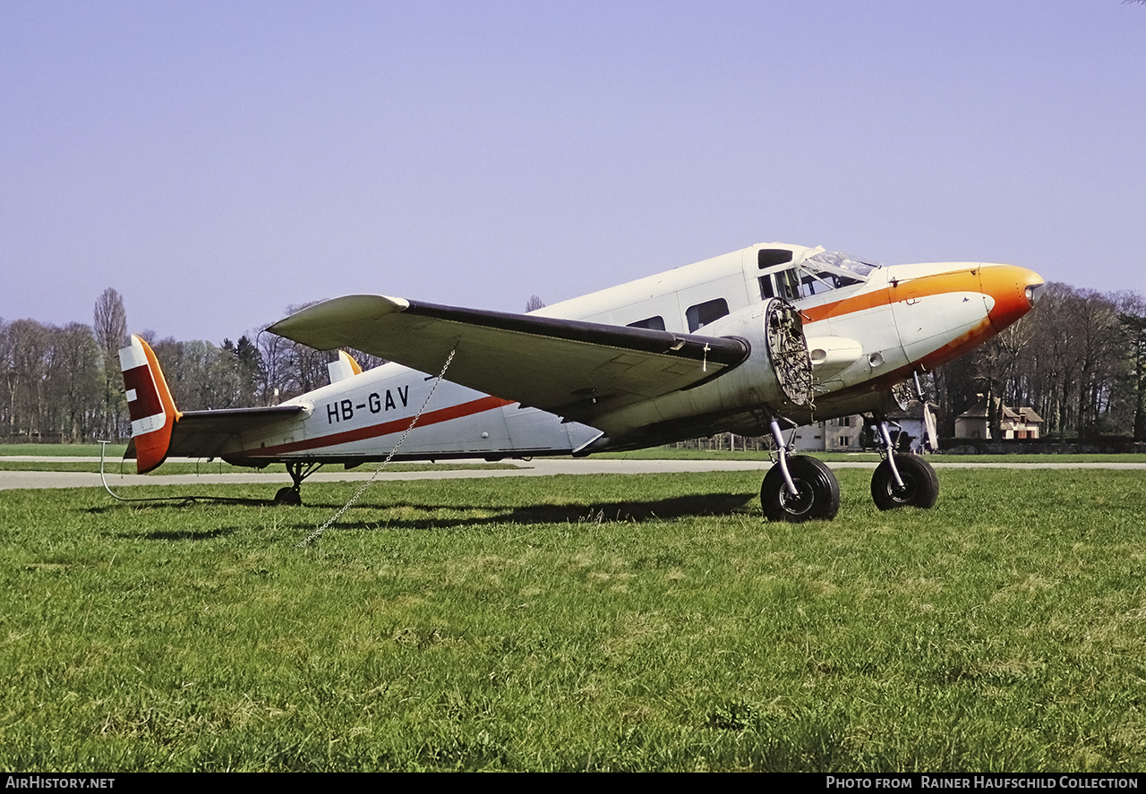 Aircraft Photo of HB-GAV | Beech E18S | AirHistory.net #474392