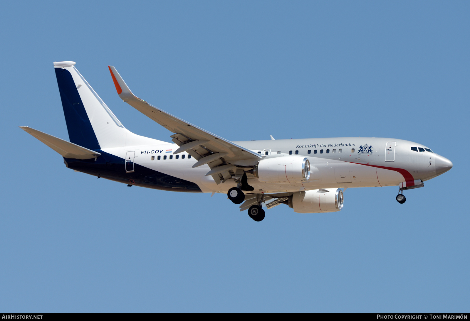Aircraft Photo of PH-GOV | Boeing 737-700 BBJ | Netherlands Government | AirHistory.net #474403