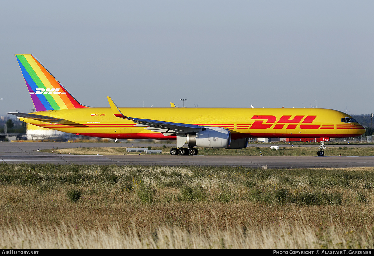 Aircraft Photo of OE-LNW | Boeing 757-223(PCF) | DHL International | AirHistory.net #474423