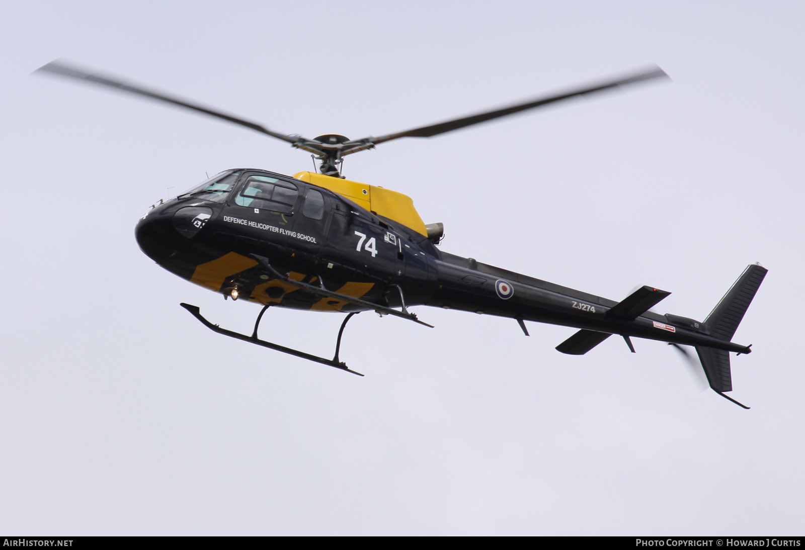 Aircraft Photo of ZJ274 | Eurocopter AS-350BB Squirrel HT1 | UK - Air Force | AirHistory.net #474441