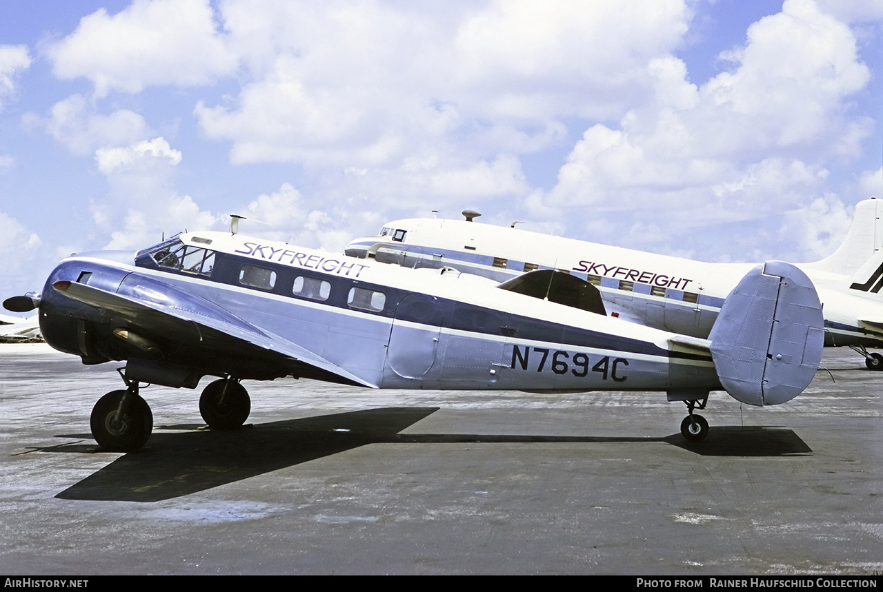Aircraft Photo of N7694C | Beech C-45G Expeditor | Skyfreight | AirHistory.net #474457