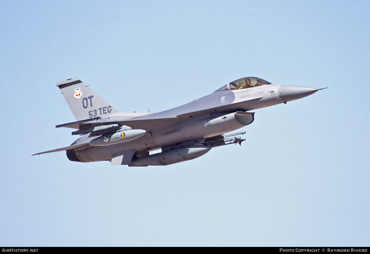 Aircraft Photo of 91-0374 / AF91-374 | Lockheed Martin F-16CM Fighting Falcon | USA - Air Force | AirHistory.net #474493