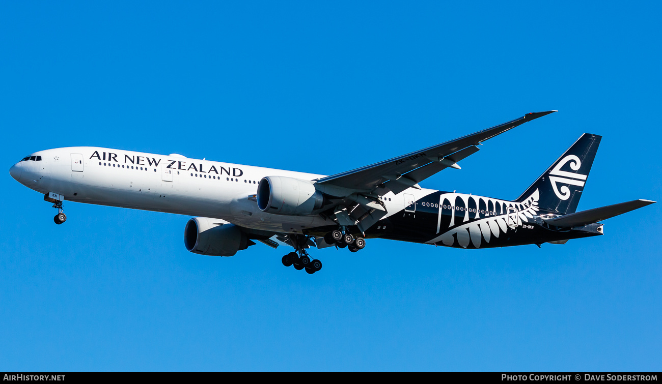 Aircraft Photo of ZK-OKN | Boeing 777-319/ER | Air New Zealand | AirHistory.net #474510