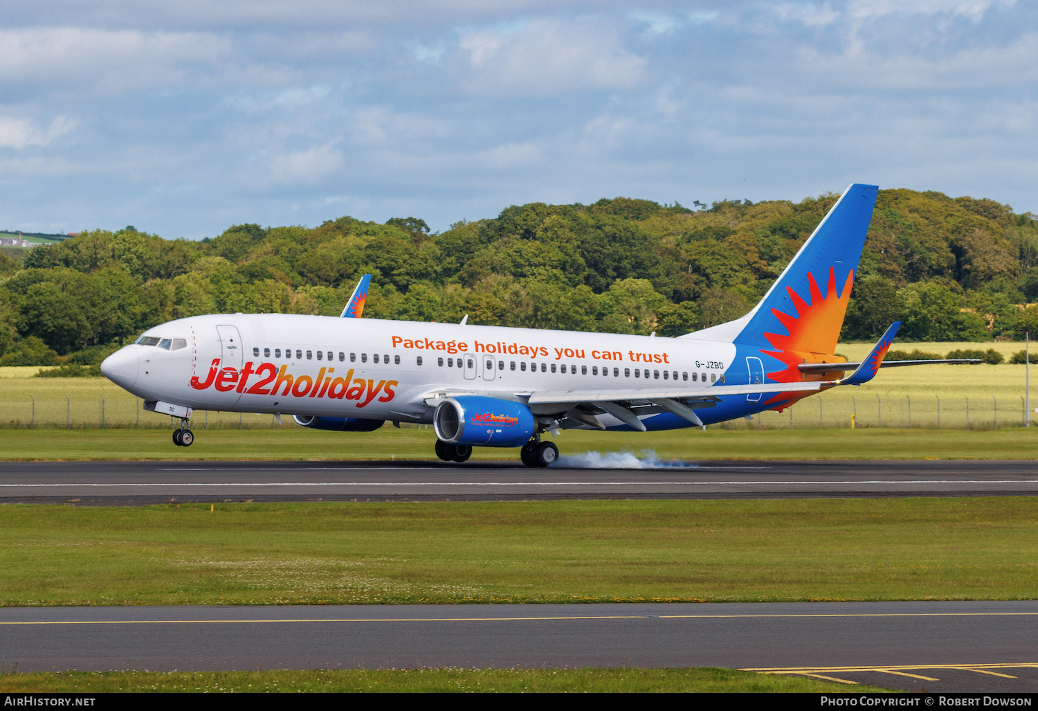 Aircraft Photo of G-JZBD | Boeing 737-800 | Jet2 Holidays | AirHistory.net #474547