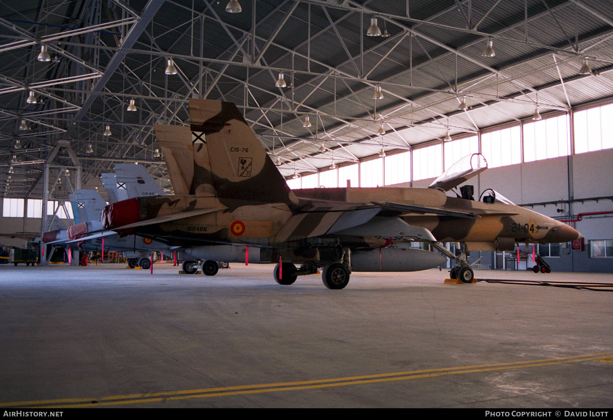 Aircraft Photo of C15-76 / 162426 | McDonnell Douglas F/A-18A Hornet | Spain - Air Force | AirHistory.net #474551